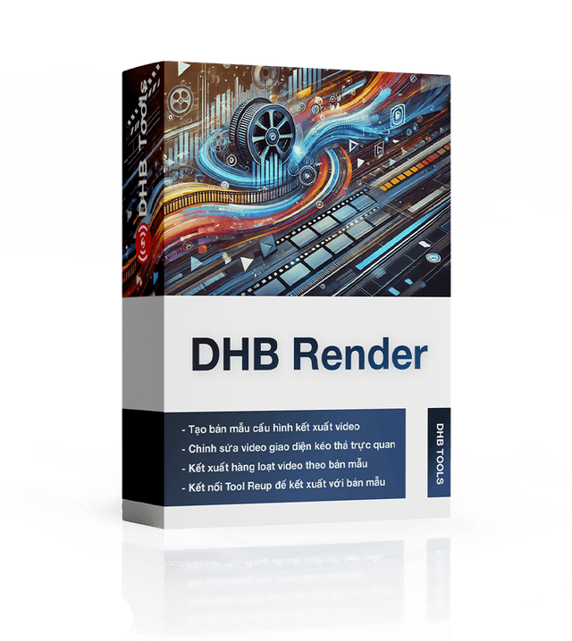 DHB Render – Render video hàng loạt theo template, phụ đề & lồng tiếng AI