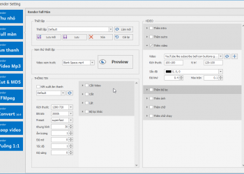 Hướng dẫn sử dụng option Render thêm video DHB Reup